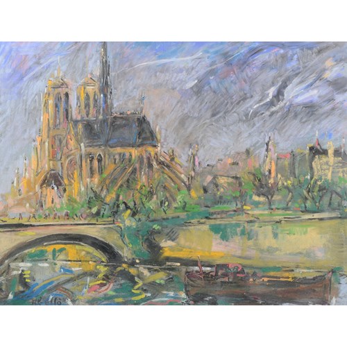 Seine And Notre-Dame De Paris - Joan Abelló Prat