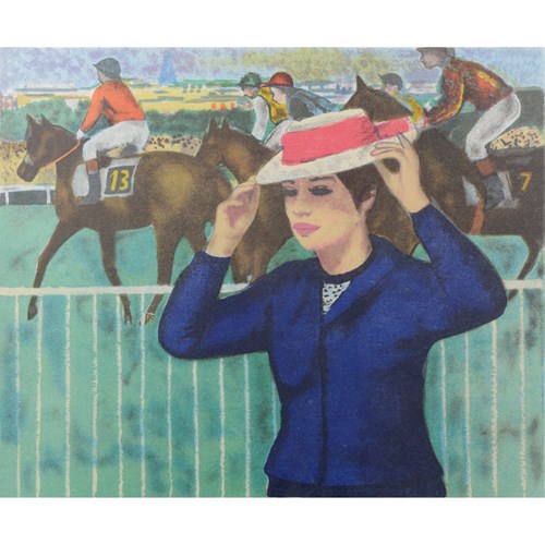 François Gall - Horse Races At Auteuil - Lady With Hat