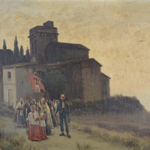 Church Sunset Procession - Miguel Carbonell Y Selva