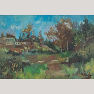 Signed Framed Colourist Landscape -...