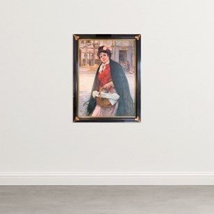 The Flower Seller – 19Th Century Oi...