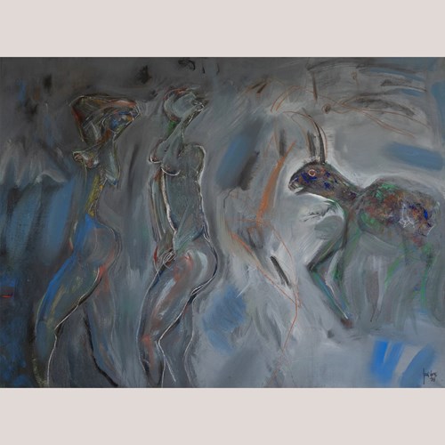 Figures And Hare – Abstract Figuration By Jordi Samsó