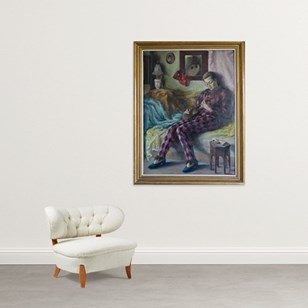 Harlequin Figure With Guitar – Foll...