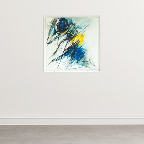 Abstract Composition – Concha Benedito – Original Mixed Media On Canvas