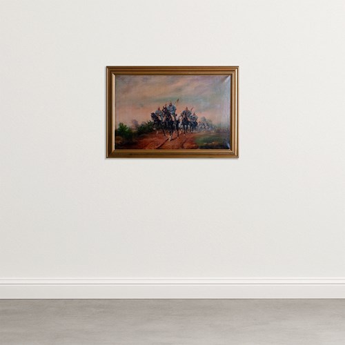 Cavalry Patrol At Dawn – J. Cusachs