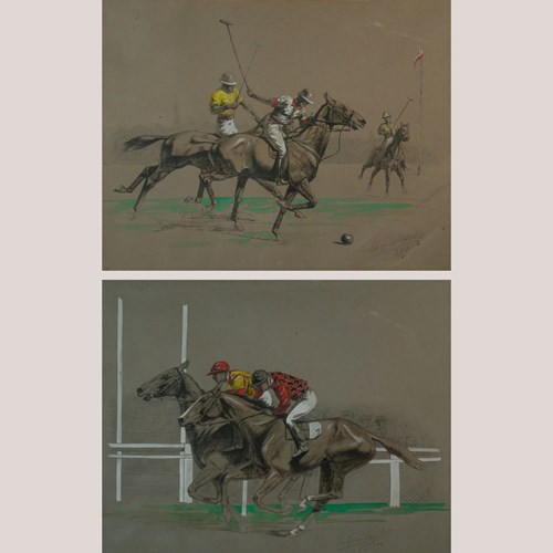 Equestrian Sporting Scenes – Deauville Polo And Longchamp Horse Race