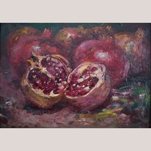 Pomegranate Still Life