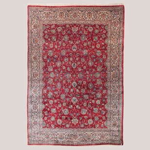 Large Hand-Woven Floral Vintage Per...