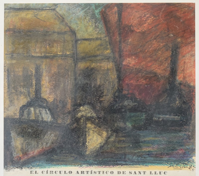 Expressionist Harbour Scene - Lithograph-modern-decorative-611-51-boats---main-main-637461396982170863.jpg