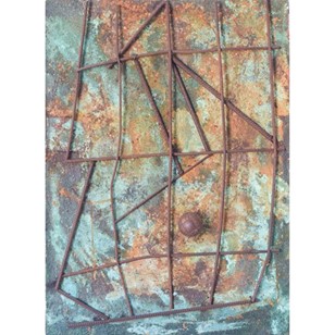 Abstract Assemblage With Architectu...