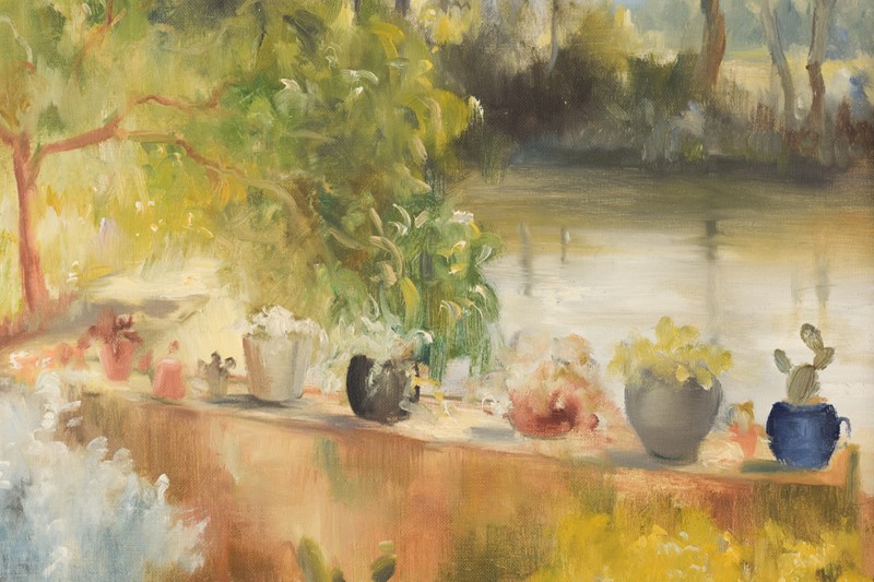 Summer Garden - Oil On Canvas-modern-decorative-699-001---close2-main-637455257133042041.jpg