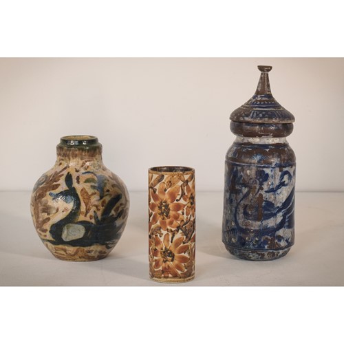 Three Signed Studio Art Pottery Vases