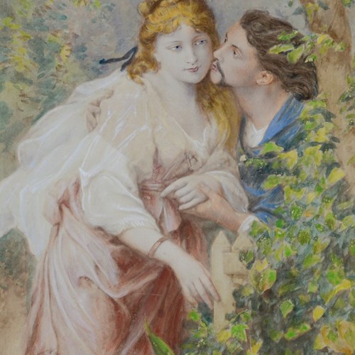 Romantic Victorian Signed Watercolour