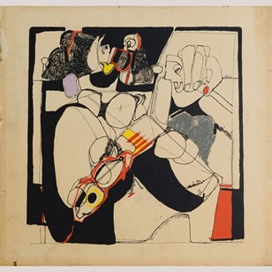 Abstract - Watercolour - Pen And In...