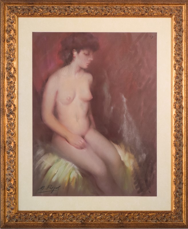 Framed and Signed Pastel of a Nude-modern-decorative-786-nude-pastel-2-main-637511608891969195.jpg