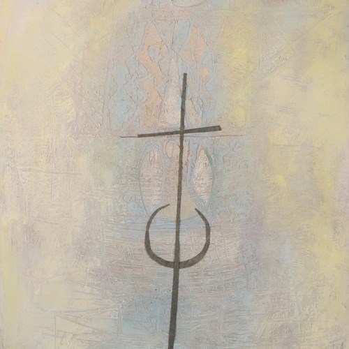 Abstract Painting With Cross