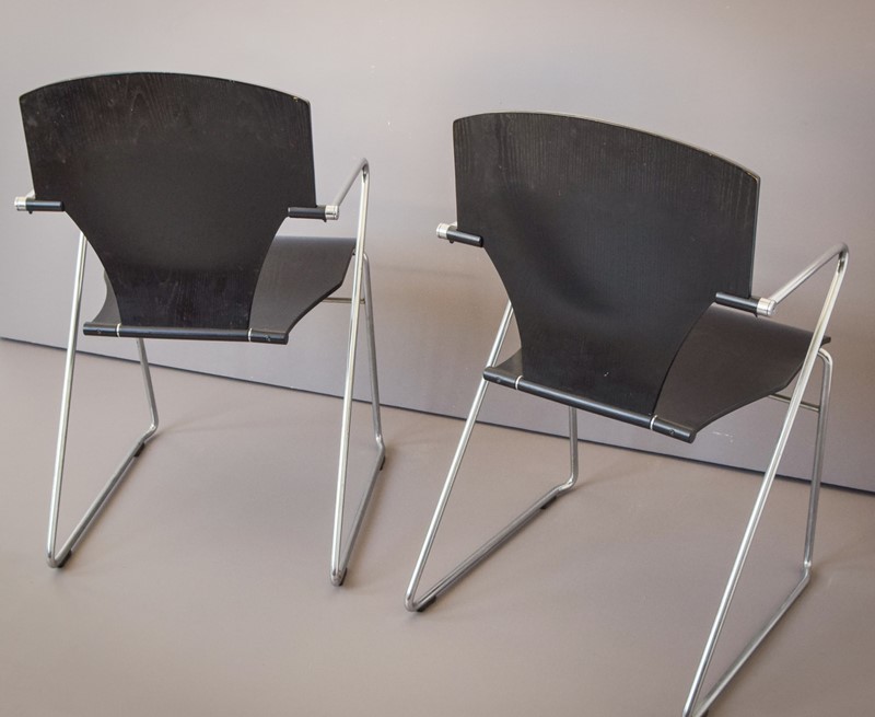 Pair of Reclining Modernist Chrome & Black Chairs-modern-decorative-793-06-two-black-chairs-15-main-637589201644758262.jpg