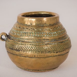 African Brass Pot