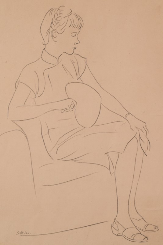 Lady Seated With Fan, Signed 'Scott'-modern-decorative-83-drawing-of-a-lady-3-main-637837181277653542.jpg