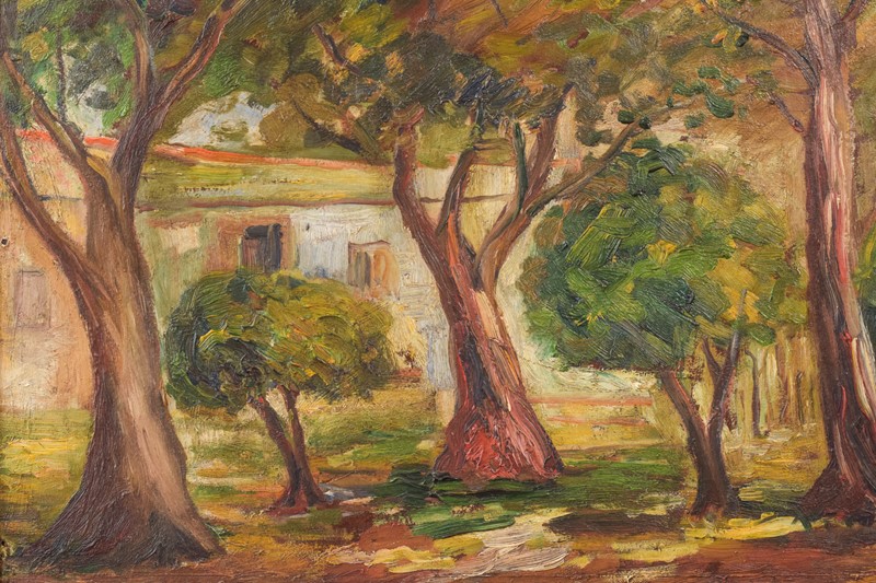 Post Impressionist Oil of Trees and Building-modern-decorative-834-post-impressionist-oil-of-trees-and-a-distance-building-3-main-637626568319914031.jpg