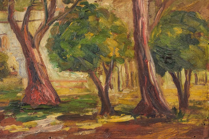 Post Impressionist Oil of Trees and Building-modern-decorative-834-post-impressionist-oil-of-trees-and-a-distance-building-4-main-637626568330851975.jpg