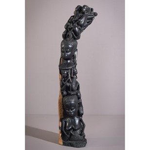 African Figural Post Carving
