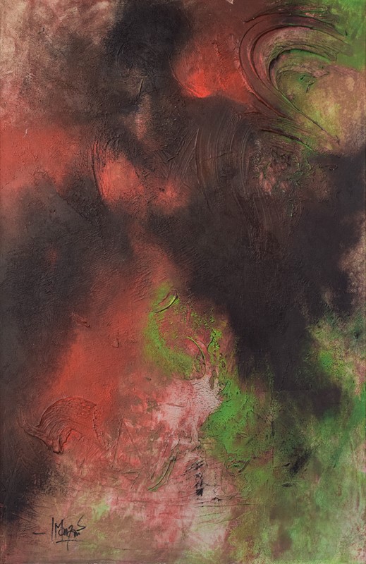 Abstract Painting, Signed and Inscribed on Reverse-modern-decorative-920-green-and-red-abstract-painting-1-main-637769010081165770.jpg