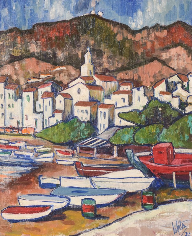 Fishing Village With Boats-modern-decorative-943oilvillagewithboats-1-main-637568475828893676.jpg