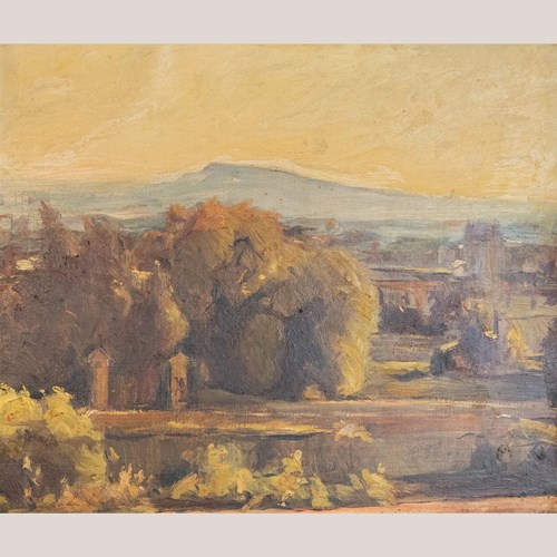 Spanish Landscape At Golden Hour – Original Impressionist Oil Painting