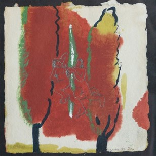 Figures In Red Forest – Attributed ...