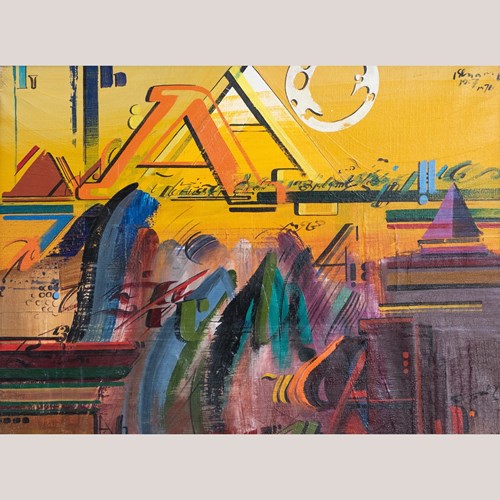 Abstract Geometric Composition – Jaume Genovart – 1976