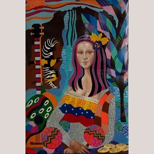 Portrait With Tropical Motifs – Dia...