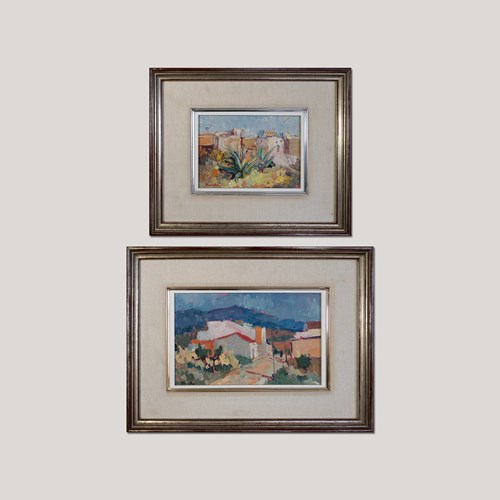 Two Impressionist Colourist Oils – Spanish Landscapes
