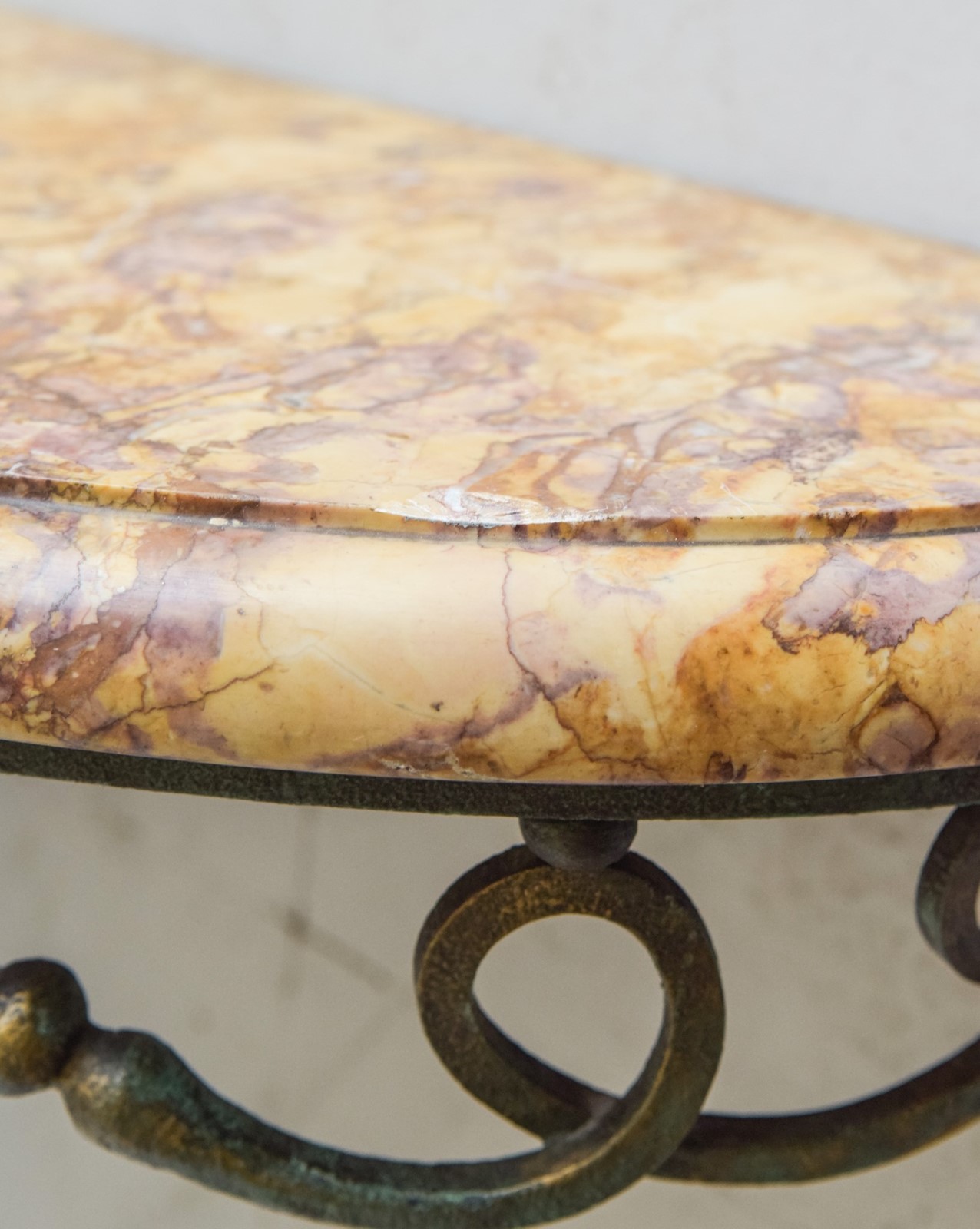 Vintage marble on sale console table