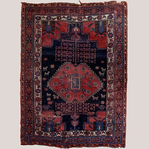 Rare Tribal Afshar Rug – Hand-Knotted Wool