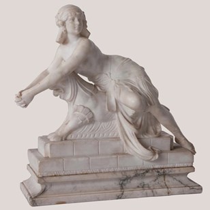 Female Figure On Mythical Beast – S...