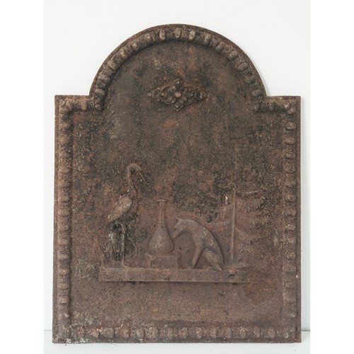 Iron Plaque - 'The Fox And The Stork'