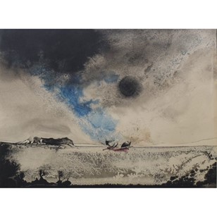 Boat On A Moonlit Seascape