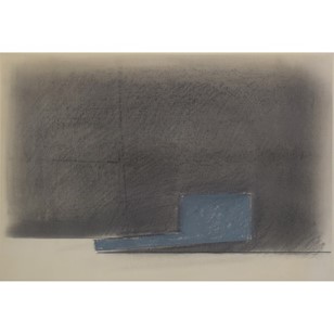 Minimalist Landscape In Grey And Li...