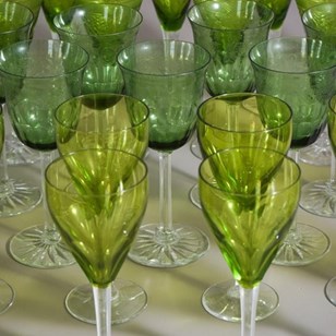 31 Vintage Green Glasses