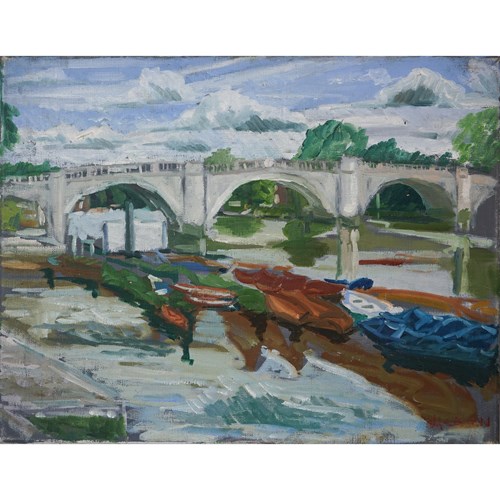 Richmond Bridge And Skiffs