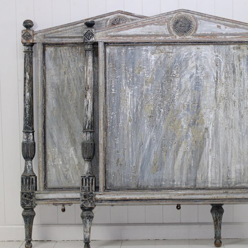 French Directoire Bed Frame With Original Paint