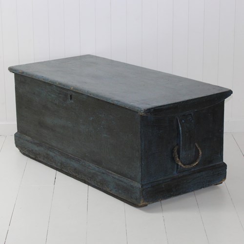 Large Teal Shipwright's Trunk