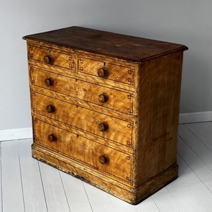 19Th Century Painted Chest Of Drawe...