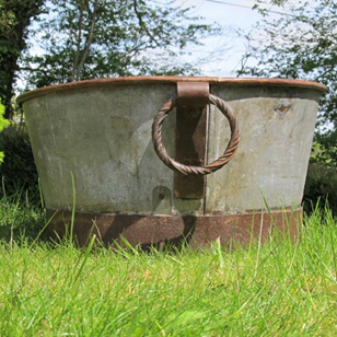 Galvanised Metal Planter (3)