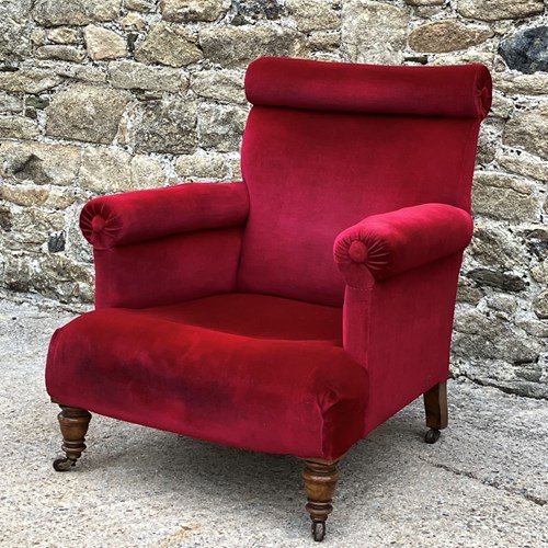 Victorian Roll Top Armchair 