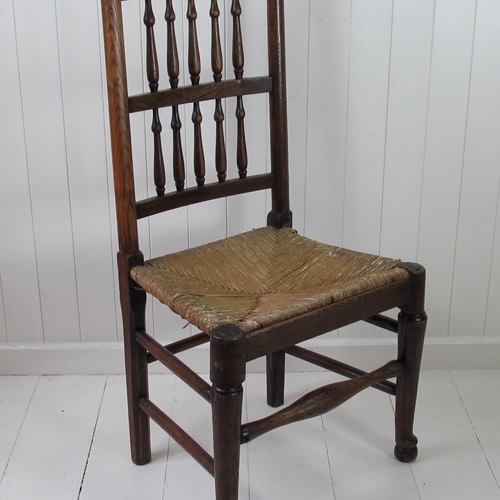 Antique Lancashire Spindle Back Chair