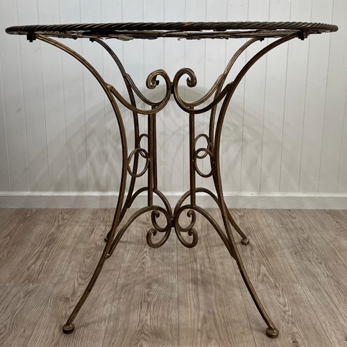 1950S Leaf Table With Glass Top