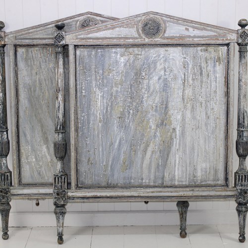 French Directoire Bed Frame With Original Paint
