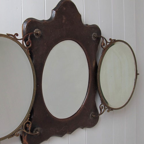 Victorian Tri-Fold Wall Mirror